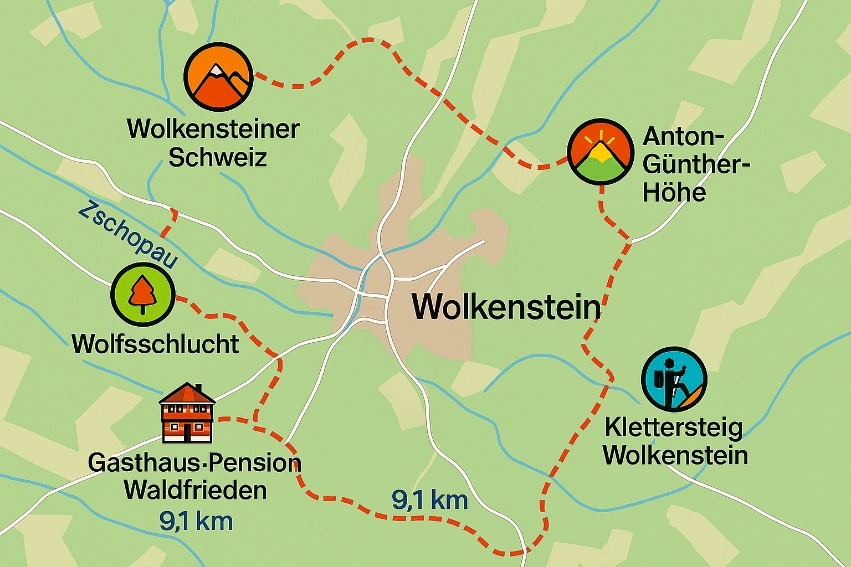Pension Waldfrieden – Wandern und Wellness im Erzgebirge genießen
