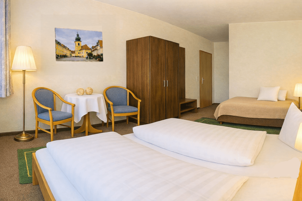 Doppelzimmer mit Aufbettung Waldfrieden Wolkenstein Erzgebirge